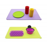 Factory Wholesale Washable Dog Cat Tableware Trays Pads Lick Car Seat Mats Silicone Pets Bowl Food Feeding Mat