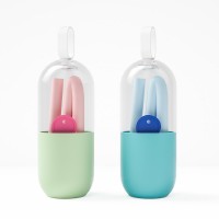 Best Selling Products Reusable Collapsible Straw Foldable Silicone Drinking Straw in Case Case